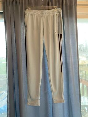 adidas pale blue Track Pants with Side Stripes